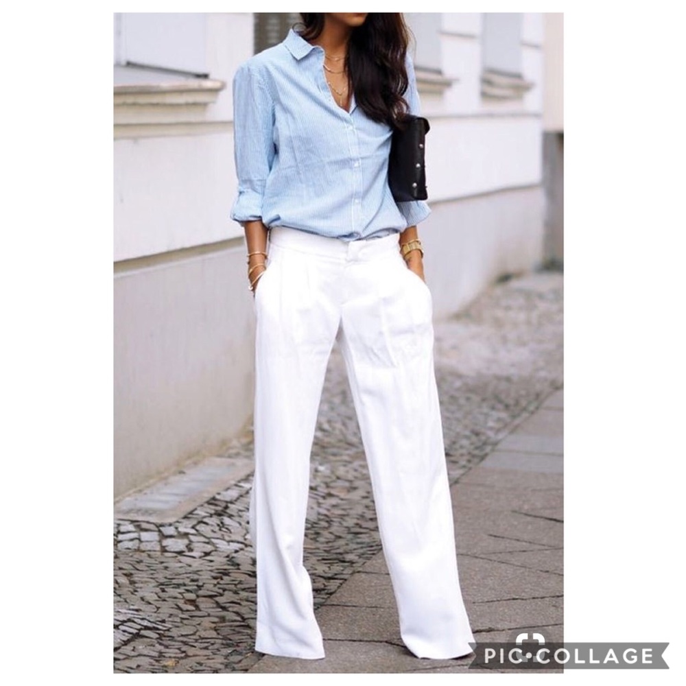 Michael Kors White Linen Pant